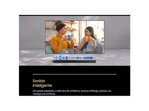 Barra de sonido - Samsung HW-Q600F/ZF, Bluetooth, Inalámbrico, 380 W, Subwoofer y Dolby Atmos inalámbrico, 3.1.2 canales, Negro