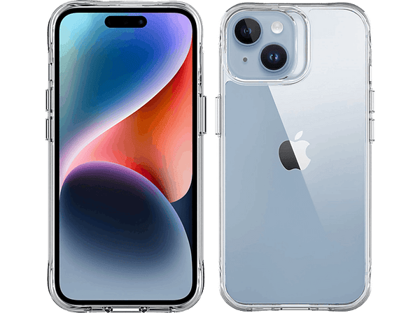 Funda - Muvit for Change Shockproof, Para iPhone 15 Plus, Resistente 2m, Materiales reciclables, Transparente