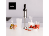 Batidora de mano - Taurus HB1500XE, 1500 W, Funciones Batir y Mezclar, Regulable, Inox, Negro