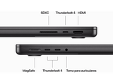 Apple MacBook Pro (2023) MRX33Y/A, 14,2, Chip M3 Pro, CPU de 11 núcleos, GPU de 14 núcleos, 36 GB RAM, 4TB de SSD, USB-C de 70W, macOS, Negro