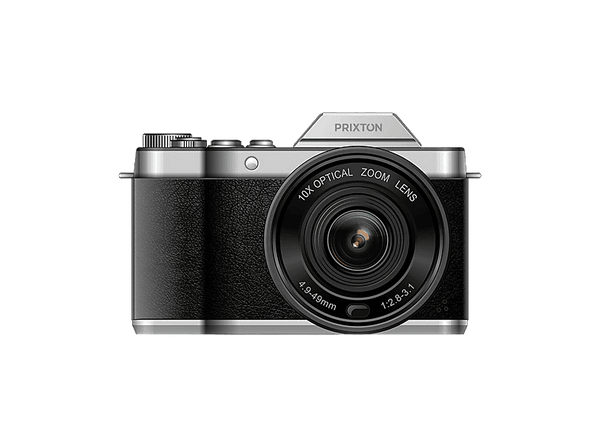Cámara - Prixton Nomad DC950, 64MP, 4K 3840p, 85 min Autonomía, Pantalla 2.88″ IPS 640 x 480, Función Anti-shake, Negro