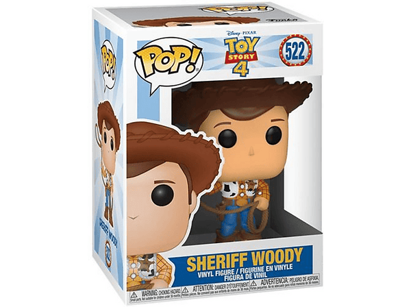Figura Funko Pop! - Toy Story 4: Sheriff Woody, 10 cm, Vinilo