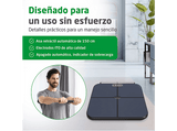 Báscula inteligente - Medisana BS 850 connect, 180 kg, Pantalla LED 7.5×2.9 cm, 8 electrodos para manos y pies, Negro