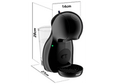 Cafetera de cápsulas - De'Longhi Nescafé Dolce Gusto EDG210 Piccolo XS, 15 bar, 0.8 l, 1600 W, Bebidas calientes y frías, Apagado automático, Negro