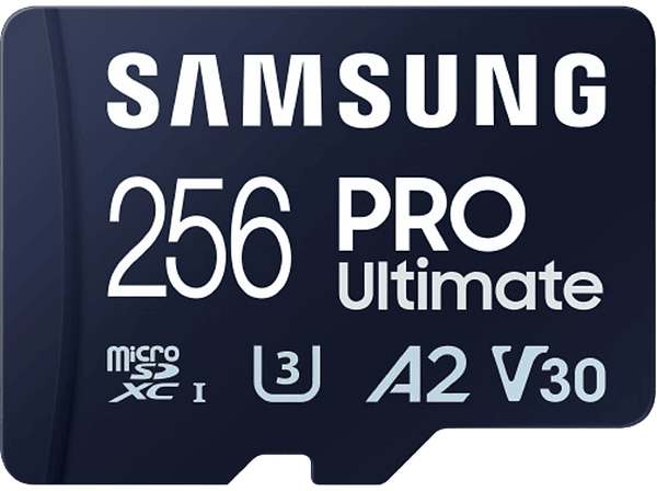 Tarjeta Micro SDXC - Samsung PRO Ultimate UHS-I , 256GB, Hasta 200 MB/s, U3, V30, Azul