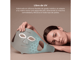 Máscara LED - Cecotec FaceCare LÜM Ice, 9 luces LED, Infrarrojos, 112 LED, 448 chips LED, IceTech, Silicona médica, 210 min de autonomía, Blanco