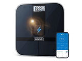 Báscula de baño - Renpho Elis Solar 2, Hasta 160 kg, Negro