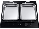 Placa inducción - Samsung NZ64B7799KK/U1, 4 zonas, 26 cm, Dual Flex,  59 cm, WiFi, Negro