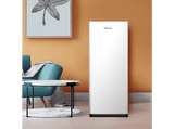 Frigorífico una puerta - Hisense RR220D4BWE, Cíclico, 126.5 cm, 165 L, Balconera XXL, Cajón frutas y verduras, Blanco