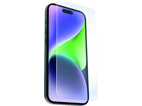 Protector pantalla - Muvit For Change, Para iPhone 15, Vidrio Templado, Transparente
