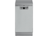 Lavavajillas - Beko BDFS26040XA, 10 Servicios, 6 Programas, 44.8 cm Ancho, Libre Instalación, Autodose, Pearl Inox