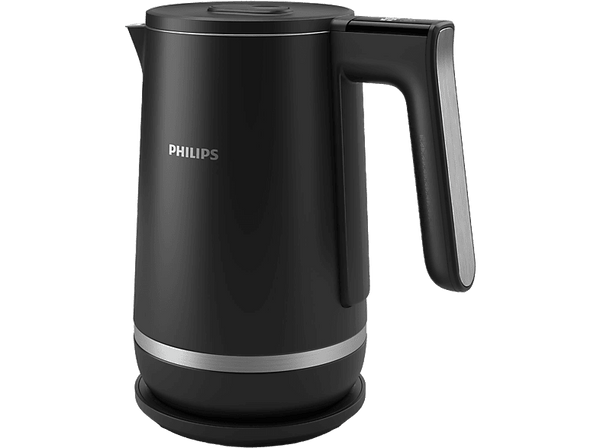 Hervidor de agua - Philips HD9396/90, 2200 W, 1.7 L, Acero inoxidable para uso alimentario; Negro