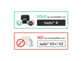 Válvula termostática - Cabezal Termostático Inteligente X Tado, Compatible con Alexa, Google Assistant y Apple Home, Blanco