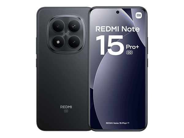 Móvil - Xiaomi Redmi Note 15 Pro+, Negro, 256 GB, 8 GB RAM, 6.83" AMOLED CrystalRes, Snapdragon® 7s Gen 4", 6500 mAh