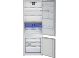 Frigorífico combi integrable - Beko BCNE400E40SN, No Frost, 194 cm, 370 l, Tecnología HarvestFresh, Sin panelar