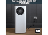 Aire acondicionado portátil - RowentaTurbo Cool AU5020, 2500 fg/h, 2500 W, 83 m³, Filtro antipolvo, Kit sellado ventanas y conducto de escape, Blanco