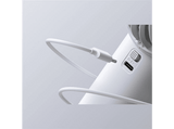 Mini ventilador - JisuLife Life4, 3600mAh, Pantalla Digital, Autonomía de 2.5-13h, Blanco