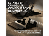 Volante - Logitech G RS Pedals, Freno loadcell de 75 kg, Acelerador suave de efecto Hall, Separación ajustable, Compatible serie PRO/RS50, Negro