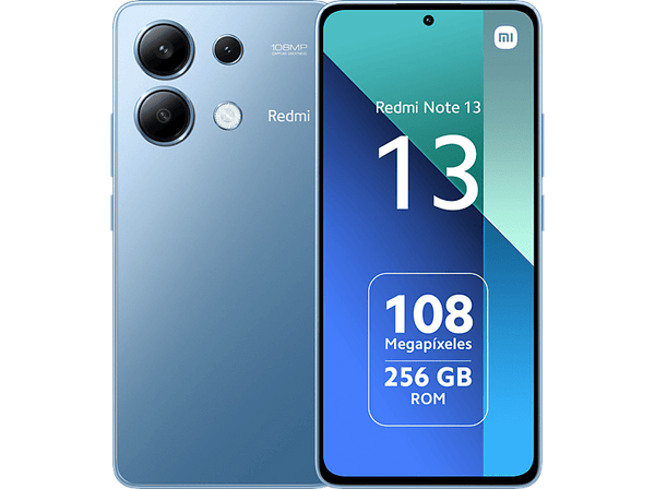 Móvil - Xiaomi Redmi Note 13, Azul, 256 GB, 8GB RAM, 6.67" AMOLED FHD+, Snapdragon 685, 5000 mAh, Android