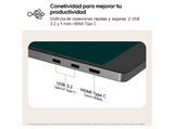 Monitor - LG 17MT70, 17 WQXGA, 60 Hz, 5 ms, IPS, 2x USB-C, Compatible con PC y smartphones, Gris