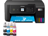 Impresora multifunción tinta - Epson EcoTank ET-2870, Impresión Negro y Color, Pantalla LCD, 10 ppm, Negro