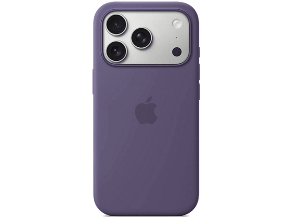 Apple Funda de silicona con MagSafe, Para iPhone 17 Pro Max, Compatible con correa Crossbody, Niebla lila