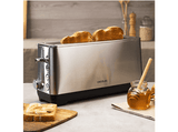 Tostadora - Cecotec Vertical Bigtoast Extra, 1100 W, 1 Ranura, 6 Niveles, 2 Rebanadas, Inox