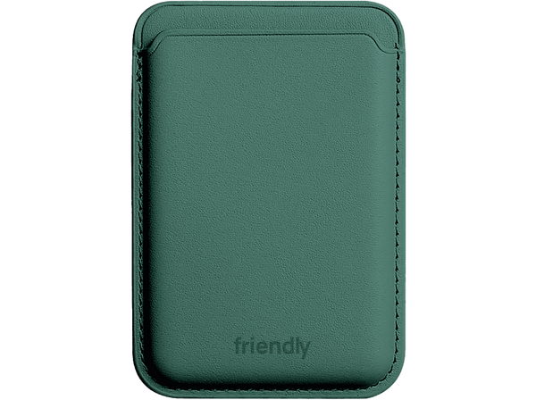 Tarjetero para móvil - Friendly License FRTAR006, TPU y Adhesivo 3M, Magsafe, Verde Azulado