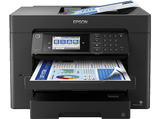 Impresora multifunción - Epson WorkForce WF-7840DTWF, PrecisionCore™, B/N, Epson DURABrite™, Formato A3, Negro