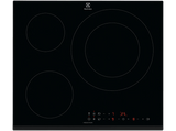 Placa de inducción - Electrolux LIL60336, 3 zonas, Zona grande 32 cm, Biselada, 60 cm, Negro