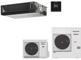 Aire acondicionado por conductos - Panasonic KIT-100PF3Z5-6, Split 1x1, 9724 fg/h, Bomba de calor, Blanco