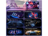 TV QLED 65 - Hisense 65E7S PRO, QLED 4K, 144Hz Nativos, Smooth Motion IA, HDR10+Gaming, Negro