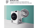Secadora bomba de calor -  LG RH80V9AV4N, 8 kg, 14 programas, Dual Inverter Compressor™, Eco Hybrid™, Display Gran LED, Blanco