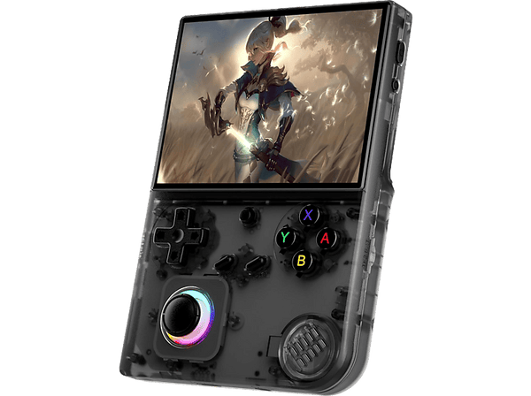 Consola retro portátil - Anbernic RG40XXV, 4" IPS, Tarjeta 64 GB incorporada, Luz RGB, Compatible salida TV, Wi-Fi, Bluetooth, Negro