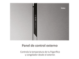 Frigorífico americano - Haier SBS  90 Series 5 HSR5918DWMP, No Frost, 177 cm, 521 l, Motor Inverter, Dispensador de Agua, Inox