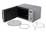 Microondas con grill - Candy CMW323GDS 011, 800 W, 5 niveles, Wi-Fi hOn, 23 l, Plata