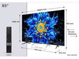TV QD-Mini LED 85 - TCL 85P8L, UHD 4K, TCL AiPQ Pro Processor, Smart TV, DVB-T2, Negro