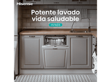 Lavavajillas integrable - Hisense HV16D5, 16 servicios, 6 programas, 59.8 cm, Cestas flexibles, Tres programas, Sin Panelar