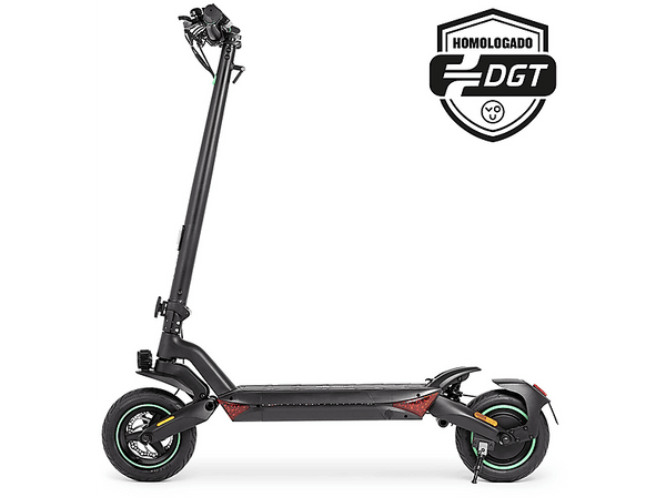 Patinete eléctrico - Youin XL Max Lite, 1200W potencia máxima, 800W potencia nominal, 120 kg, 12500 mAh, 25 km/h, 45km autonomía, Negro