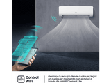 Aire acondicionado Split 1 x 1 - Hisense KC35 Smart Clima, 3000 fg/h, Wi Fi, Autolimpieza, Blanco