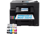 Impresora tinta - Epson EcoTank ET-5855, Multifunción A4, Fax, Pantalla Táctil, ADF, Negro