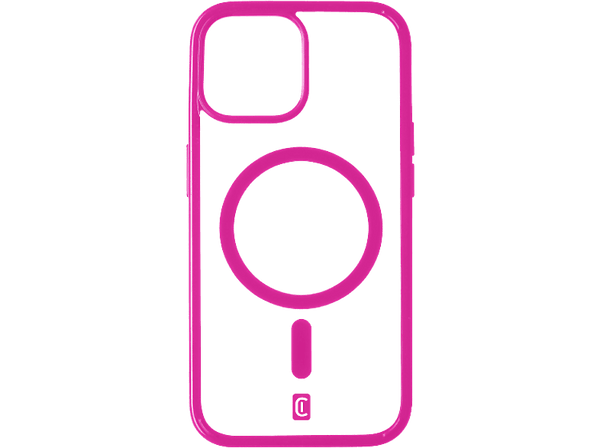 Funda - CellularLine POPMAGIPH15MAXF, Para Apple iPhone 15 Plus, Trasera, TPU, Para MagSafe, Rosa