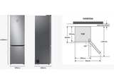 Frigorífico combi - Samsung RB38C600EWW/EF, No Frost, 203 cm, 390 l,  Inox
