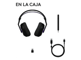 Auriculares gaming - Logitech G G522, RGB, Personalizable, Lightspeed/Bluetooth/USB, Micrófono extraíble, Transductores ProG, PC/Mac/PS5, Negro