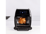 Freidora - Taurus AF1700DX, 1700 W, 12 l, 8 Programas, Puerta transparente, Circulación del aire 360º,  Negro