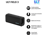 Altavoz inalámbrico - Sony ULT FIELD 3 (SRSULT30B) , Bluetooth portátil, ULT POWER SOUND, 24 horas, IP67, Resistente al agua, Correa, Compacto, Negro