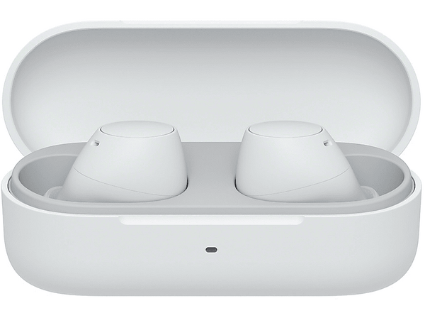 Auriculares True Wireless - Sony WFC510W, Ligeros, Bluetooth, Conexión multipunto, Sonido ambiente, Spotify Tap, Carga rápida, 22h, IPX4, Blanco