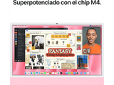 Apple iMac (2024) 24 Retina 4.5K, Chip M4, CPU de 10 núcleos, GPU de 10 núcleos, 24GB de RAM, 512 GB de SSD, Gigabit Ethernet, Rosa