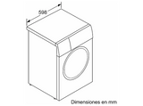 Lavadora carga frontal - BALAY 3TS382B, 8 Kg, 1200 rpm, 15 programas, Blanco