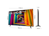 TV LED 98 - LG 98UT91006LA, UHD 4K, Procesador Inteligente 4K α8, Smart TV, DVB-T2 (H.265), Negro